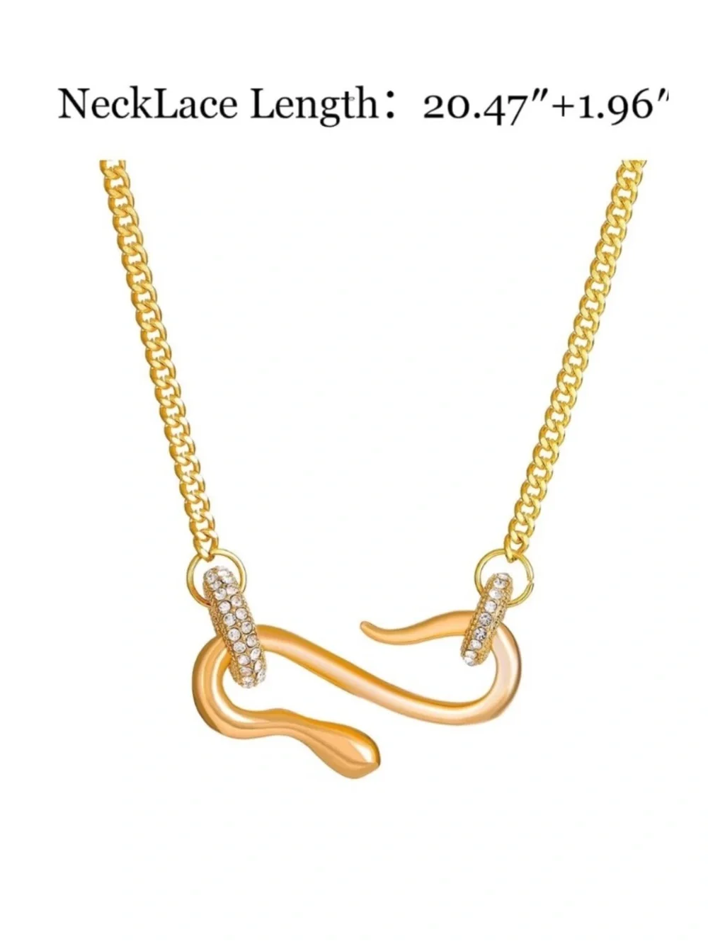 Sovereign Serpent Crystal Necklace